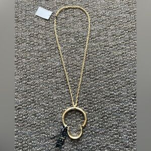 NEW Giles & Brother Aureus+Argent Banana Republic Horseshoe Gold Rope Necklace
